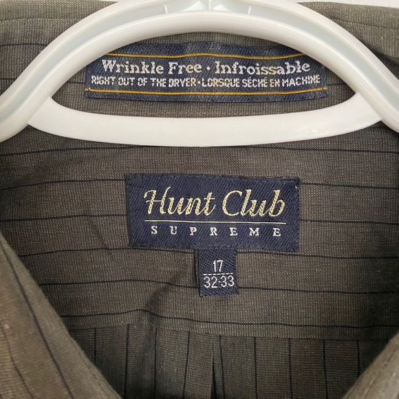Hunt Club Supreme Button Down Dress Shirt Size 17 - Picture 6 of 7